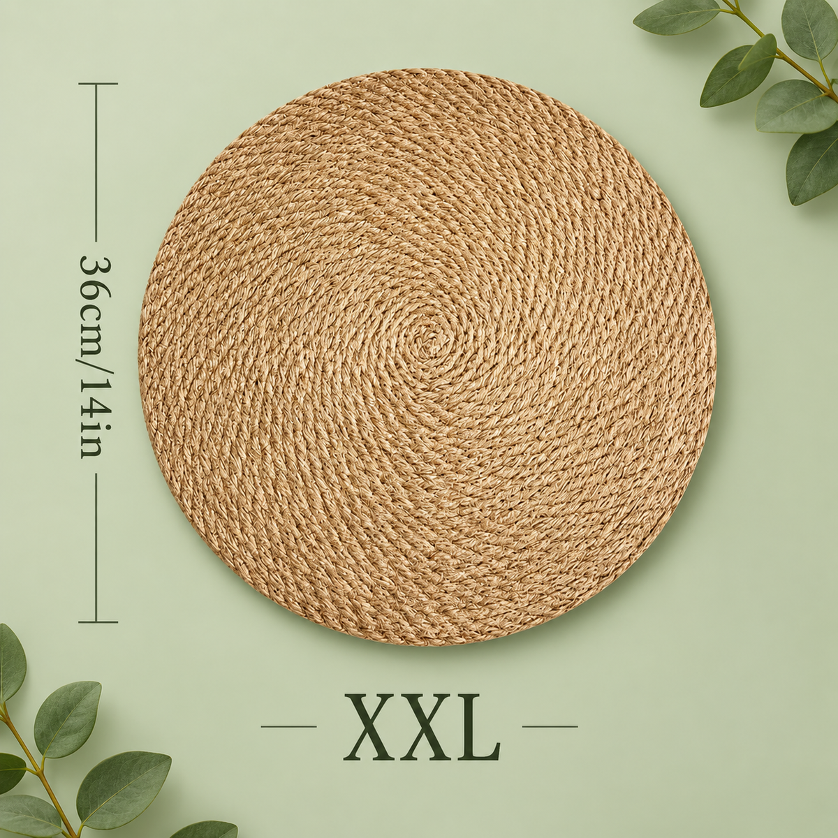 Untersetzer aus geflochtener Jute