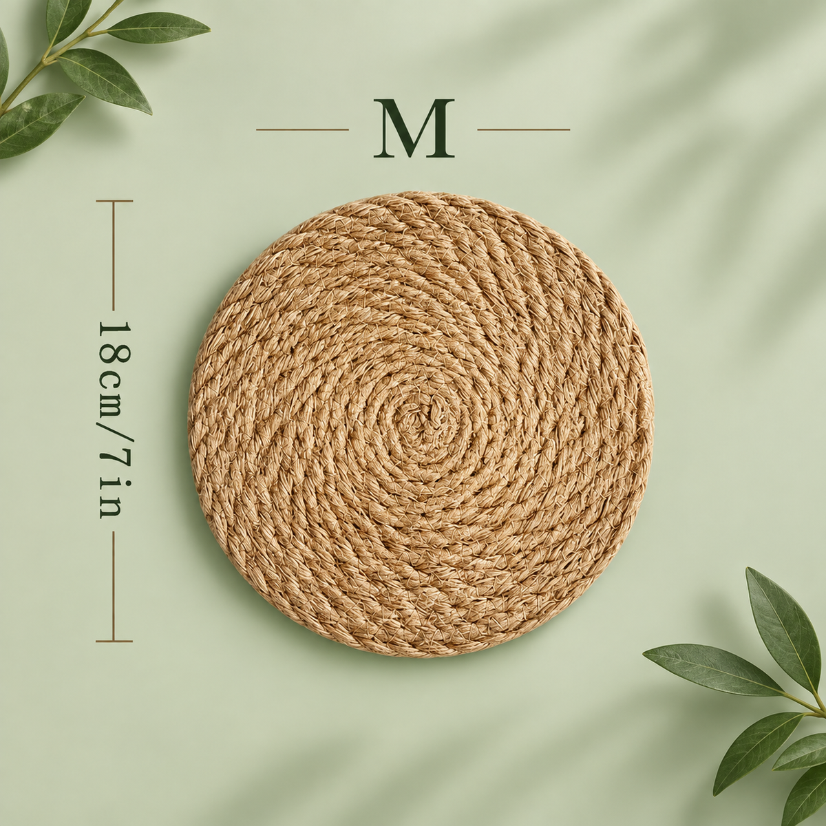 Untersetzer aus geflochtener Jute