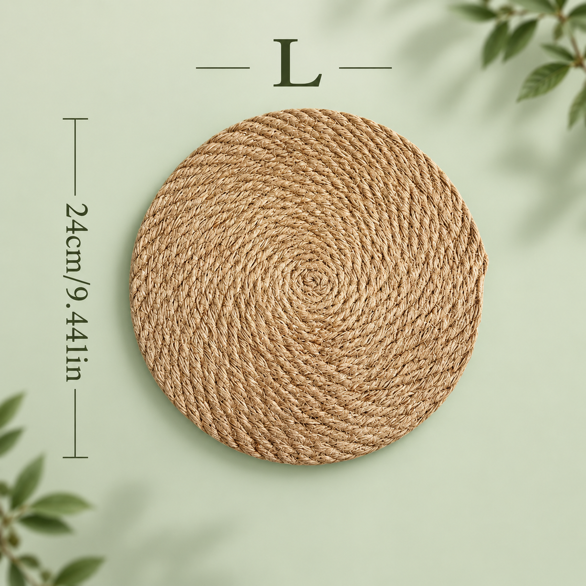 Untersetzer aus geflochtener Jute