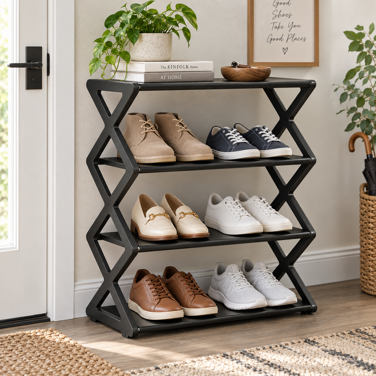 4-Tier Multifunctional Shoe Storage Organizer
