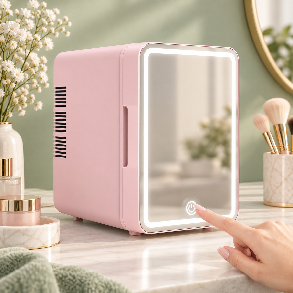 Tragbarer Mini-Kühlschrank für Kosmetika und Hautpflege