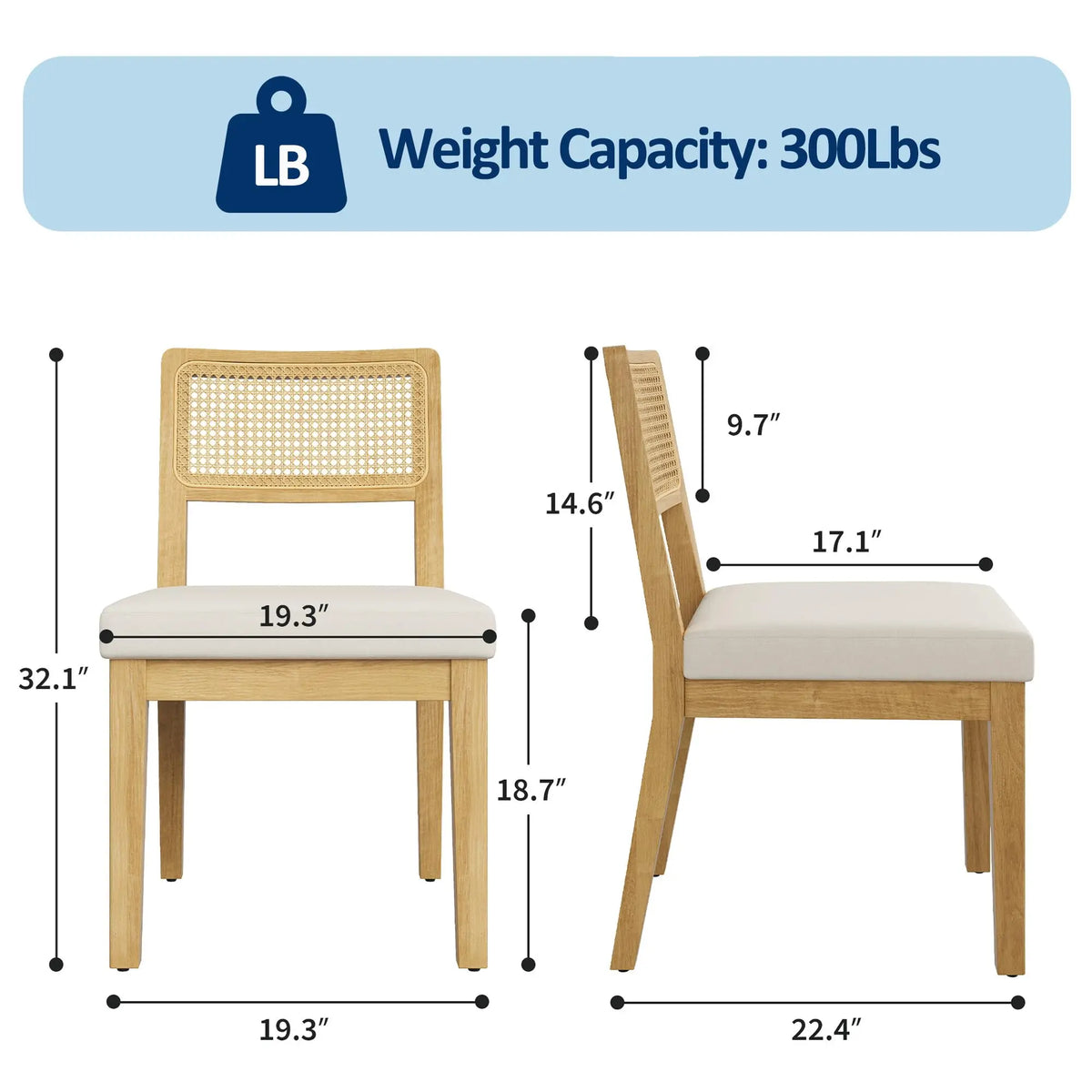 French Country Rattan Chairs