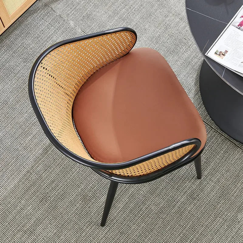 Retro Rattan Armchair