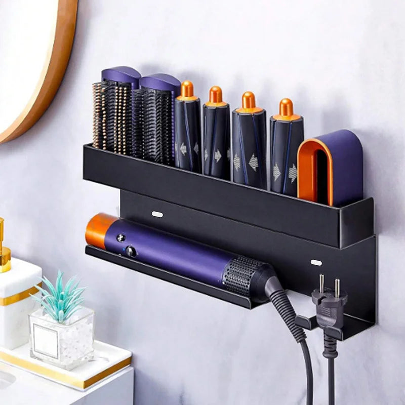 No-Drill Hair Styling Tool Organizer