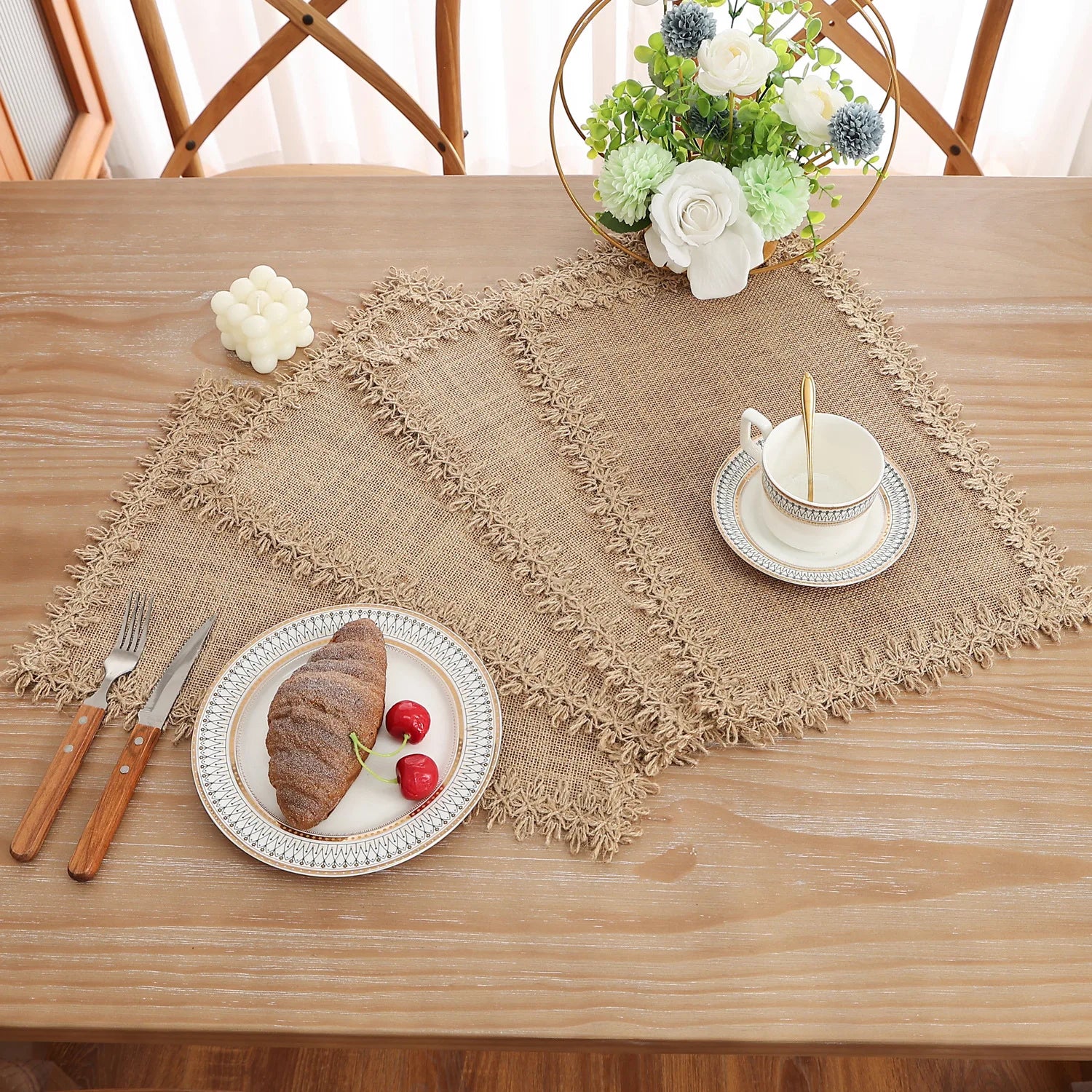 Braided Jute Placemats Set