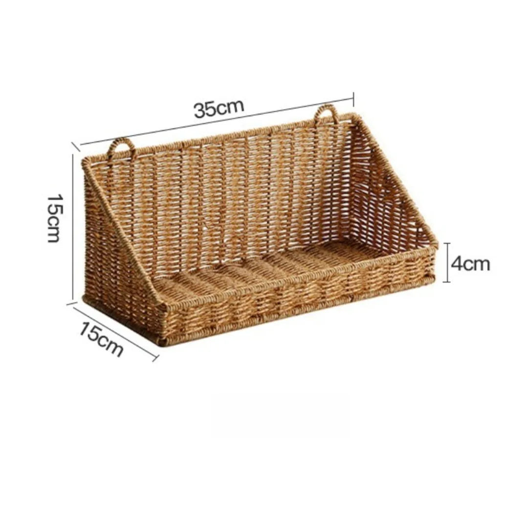 Woven Wall-Mounted Storage Basket