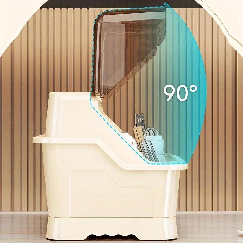 Dust-Proof Countertop Dish Rack