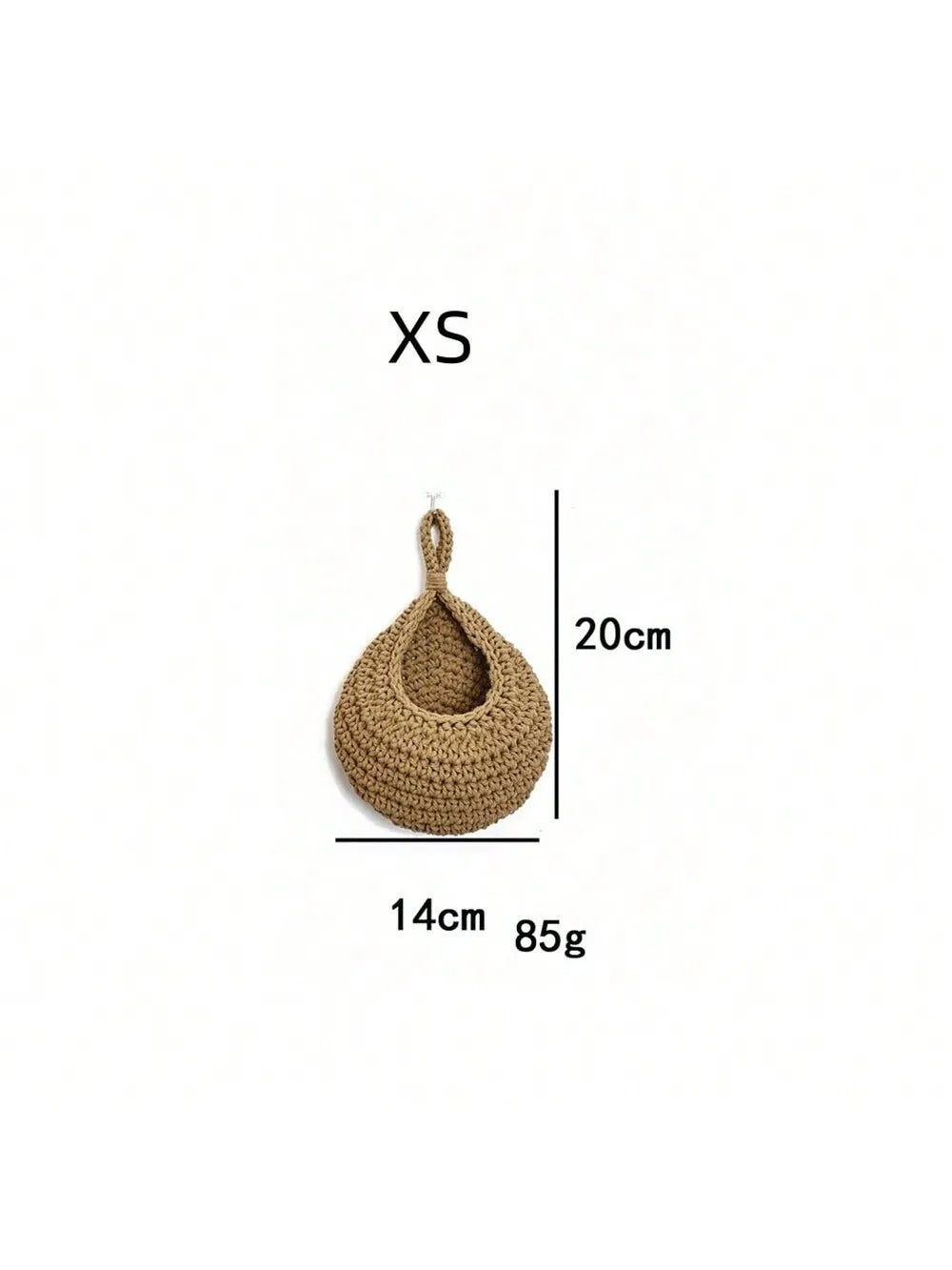 Woven Teardrop Hanging Basket
