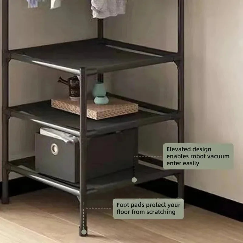 Detachable Multi-Tier Corner Coat Rack