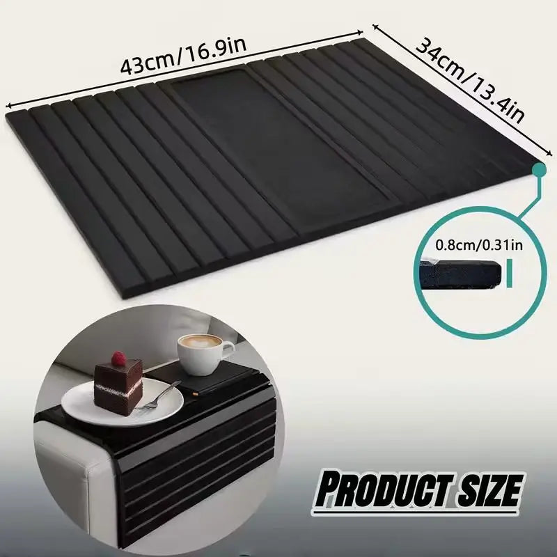 Foldable Sofa Armrest Tray & Cup Holder Tray