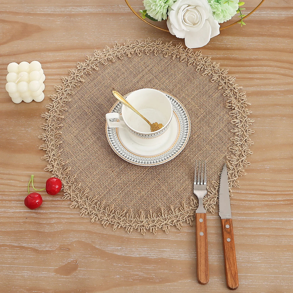 Braided Jute Placemats Set