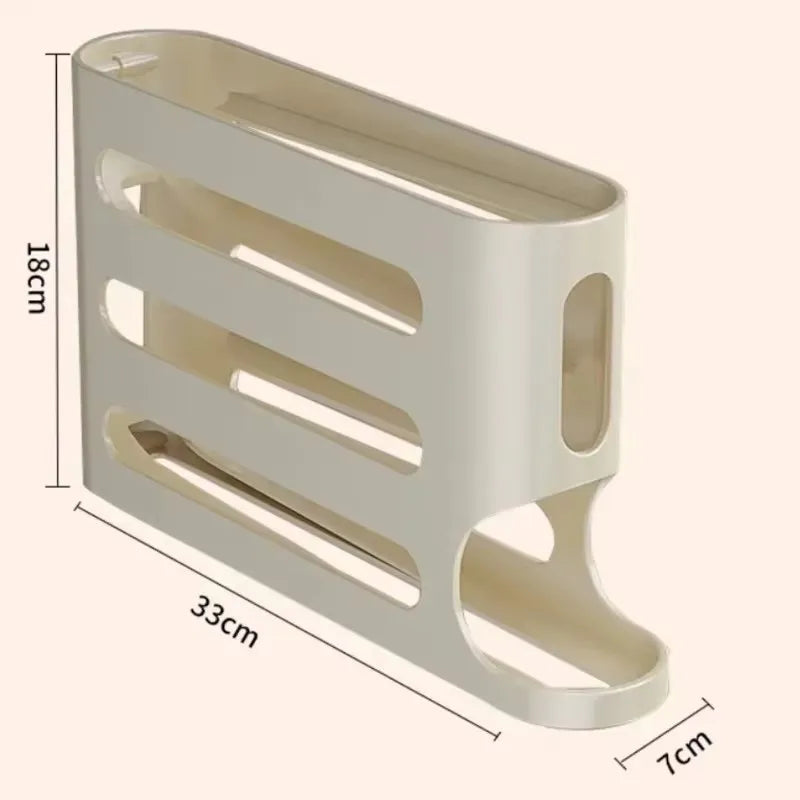 4-Tier Fridge Egg Storage Organizer