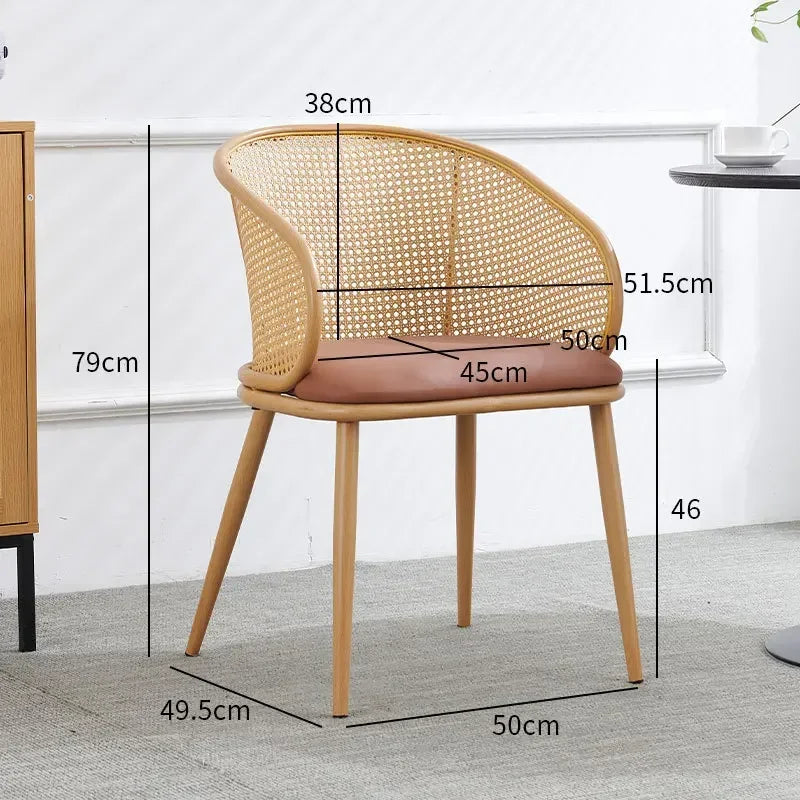 Retro Rattan Armchair