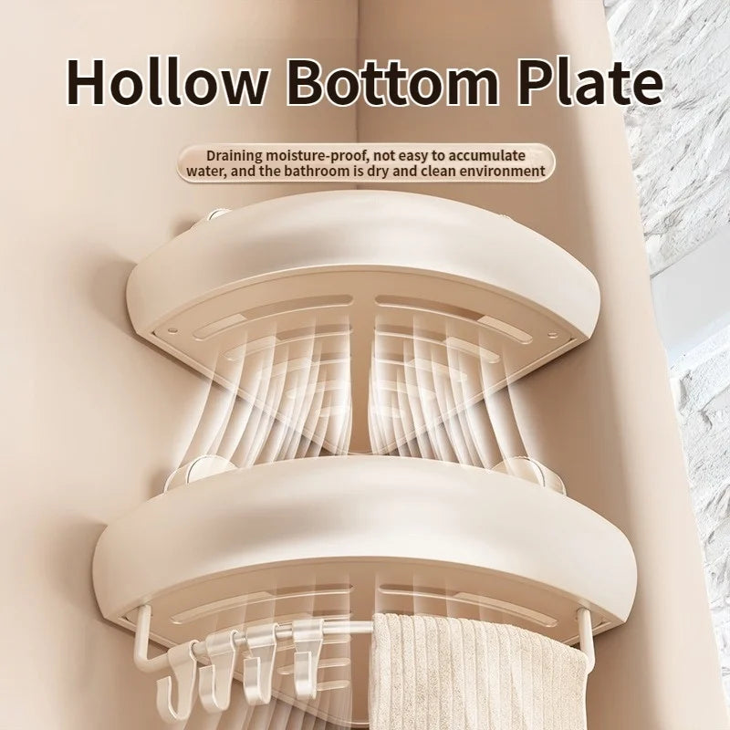 No-Drill Bathroom Wall Organizer