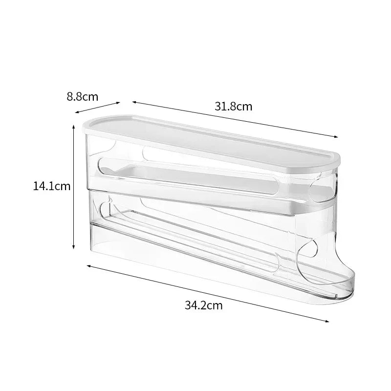 4-Tier Fridge Egg Storage Organizer