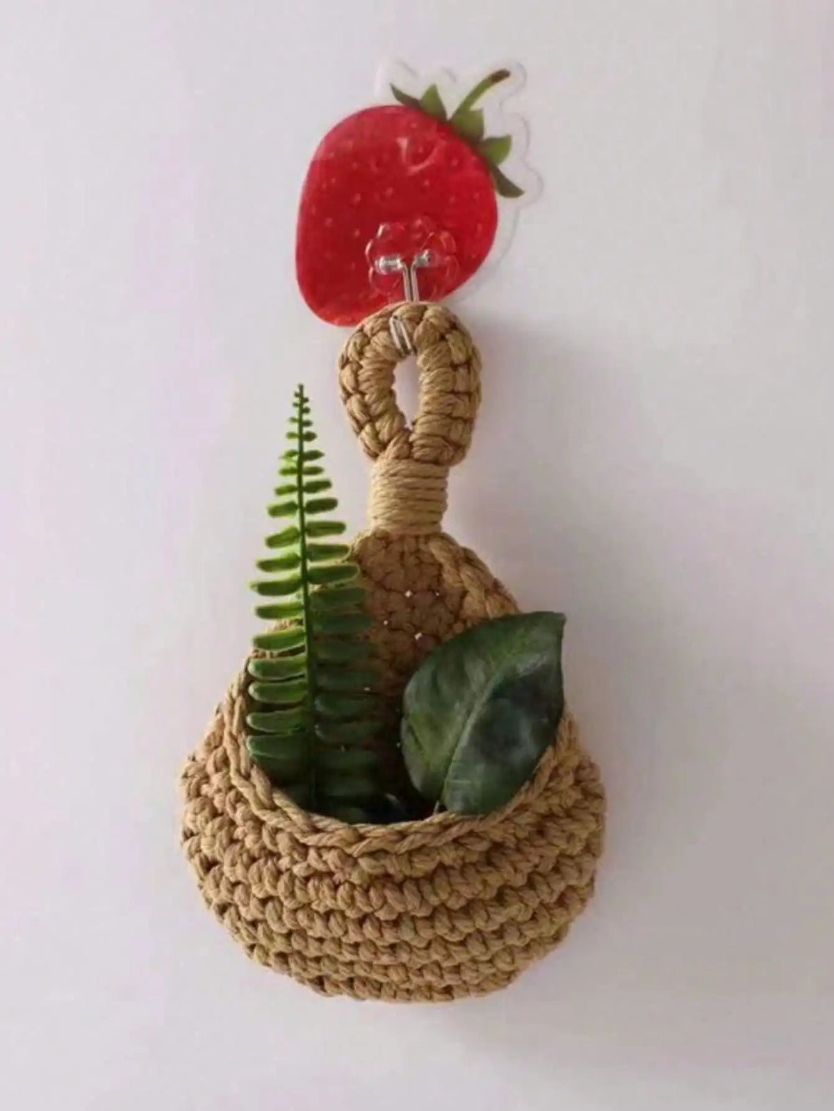 Woven Teardrop Hanging Basket