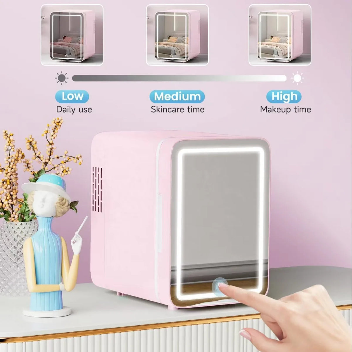 Portable Mini Beauty Fridge for Cosmetics & Skincare