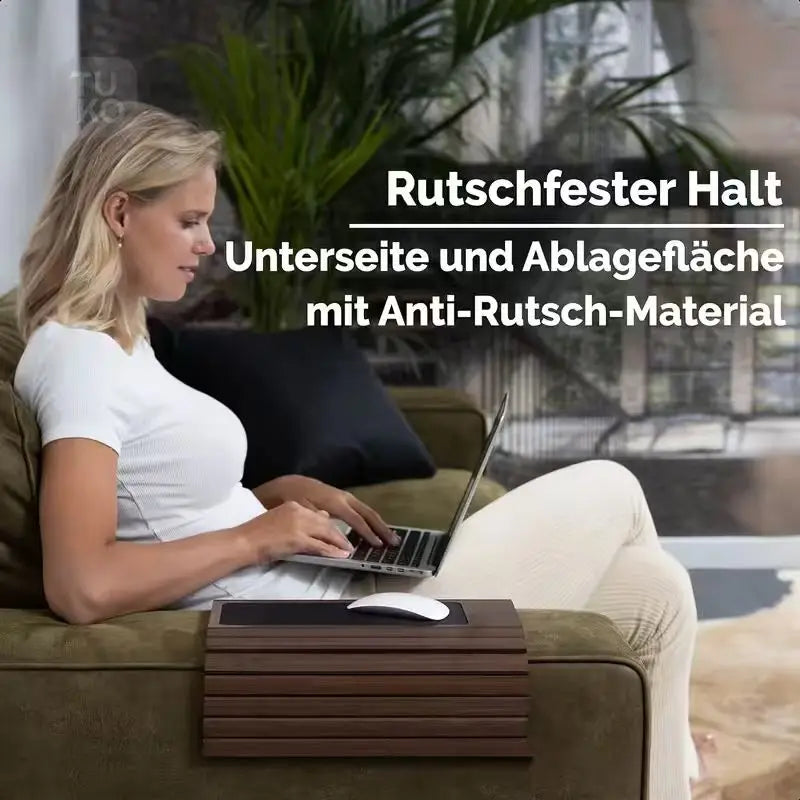 Foldable Sofa Armrest Tray & Cup Holder Tray