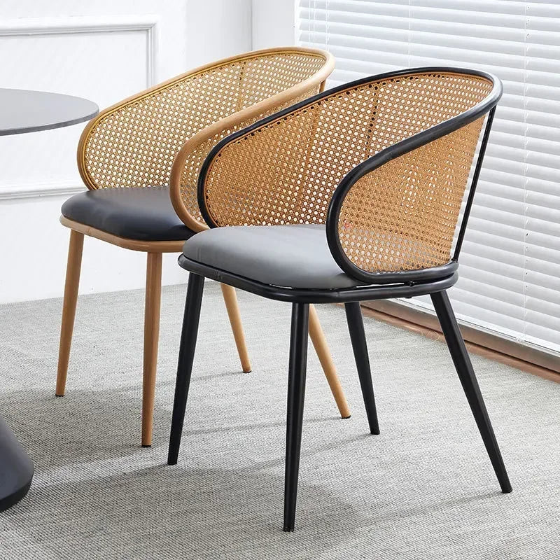 Retro Rattan Armchair