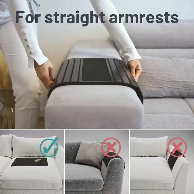Foldable Sofa Armrest Tray & Cup Holder Tray