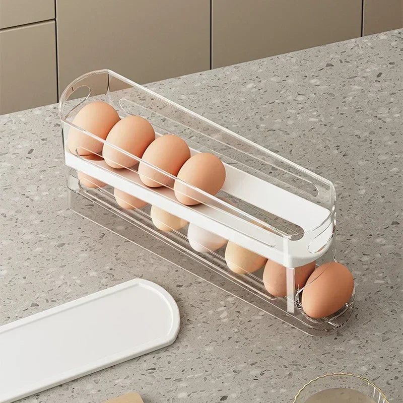 4-Tier Fridge Egg Storage Organizer