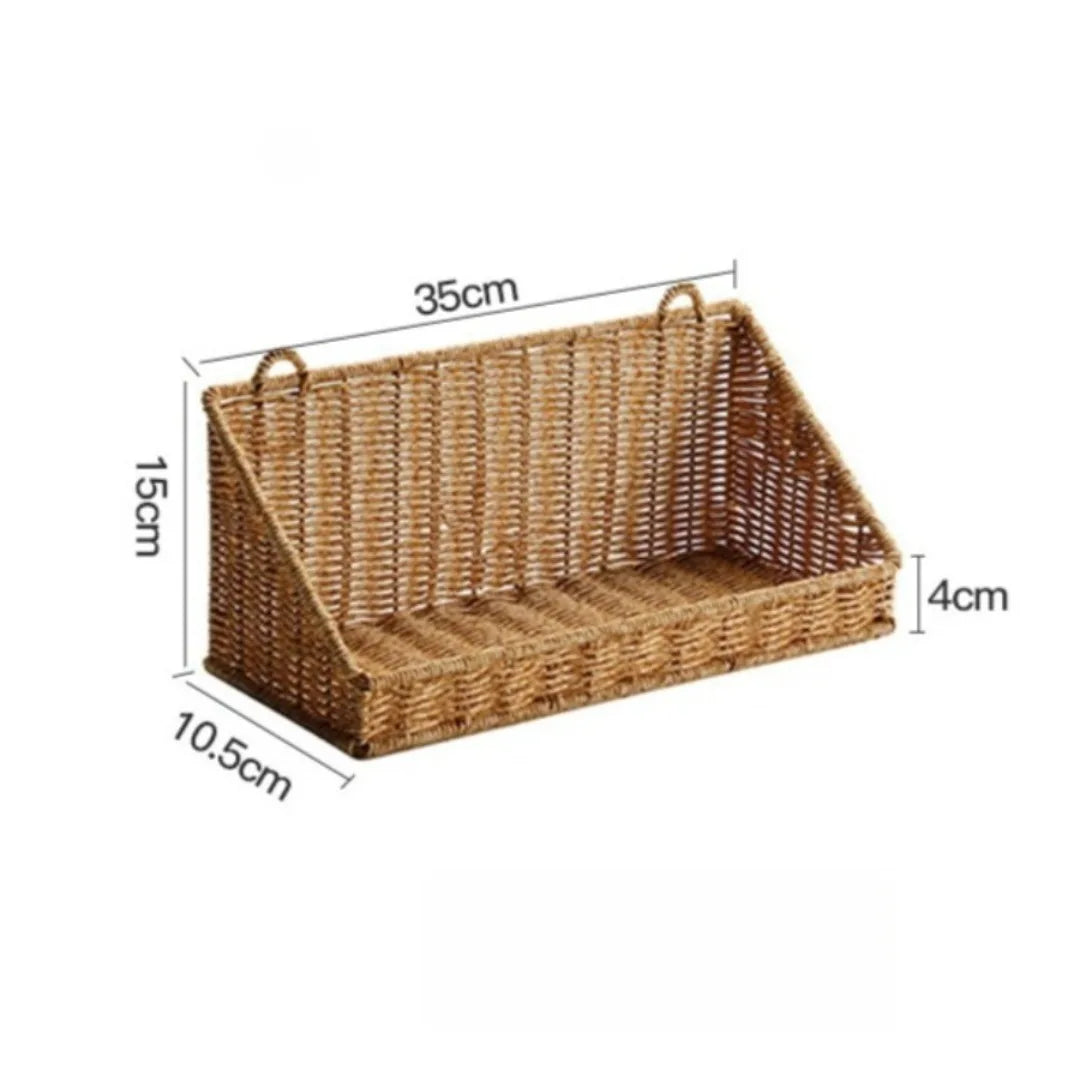Woven Wall-Mounted Storage Basket