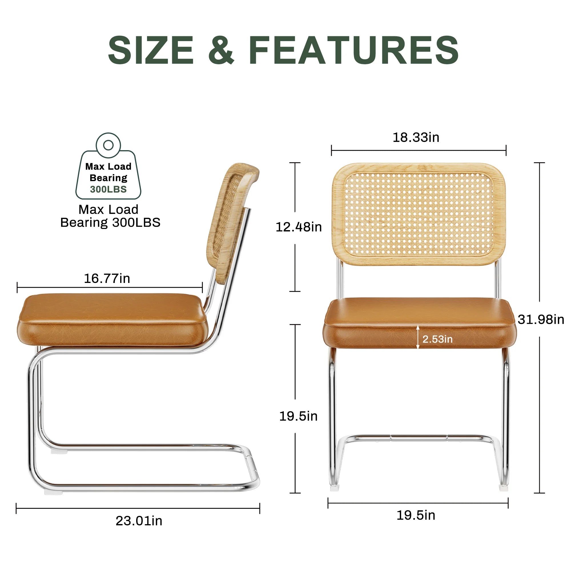 Mid-Century Rattan Dining Chairs