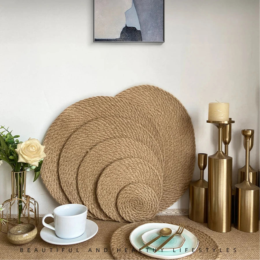 Woven Jute Trivet Mat