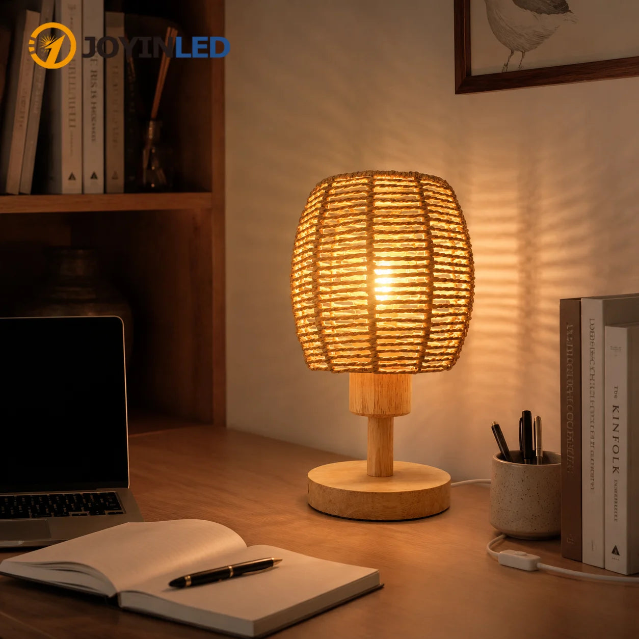 Wicker Table Lamp