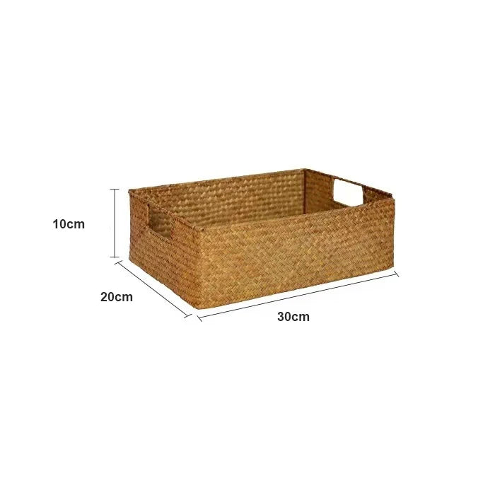 Natural Rattan Organizer Basket