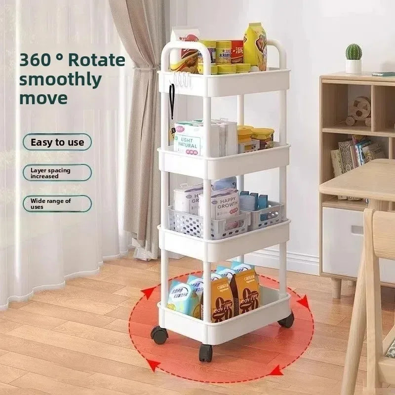 5-Tier Multi-Purpose Rolling Cart