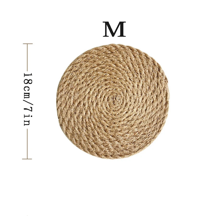 Woven Jute Trivet Mat
