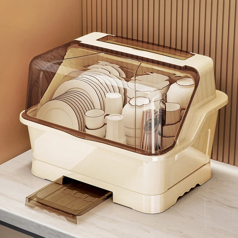 Dust-Proof Countertop Dish Rack