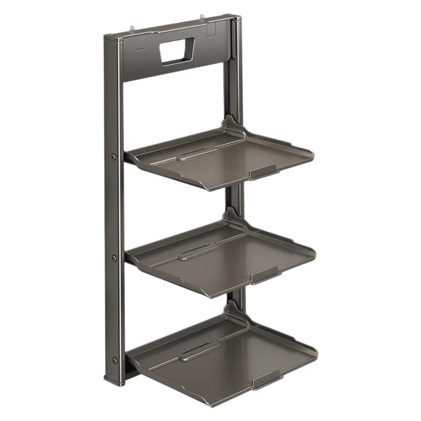 Wall-Mounted Folding Storage Shelf