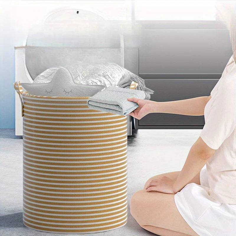 Space-Saving Laundry Basket