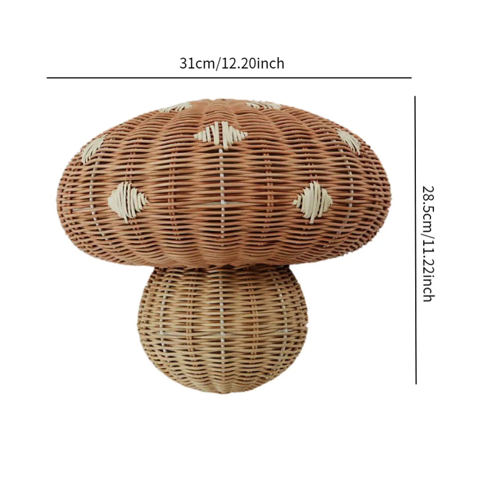 Rustic Rattan Lamp Shade