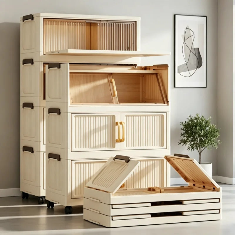 Foldable Rolling Storage Organizer