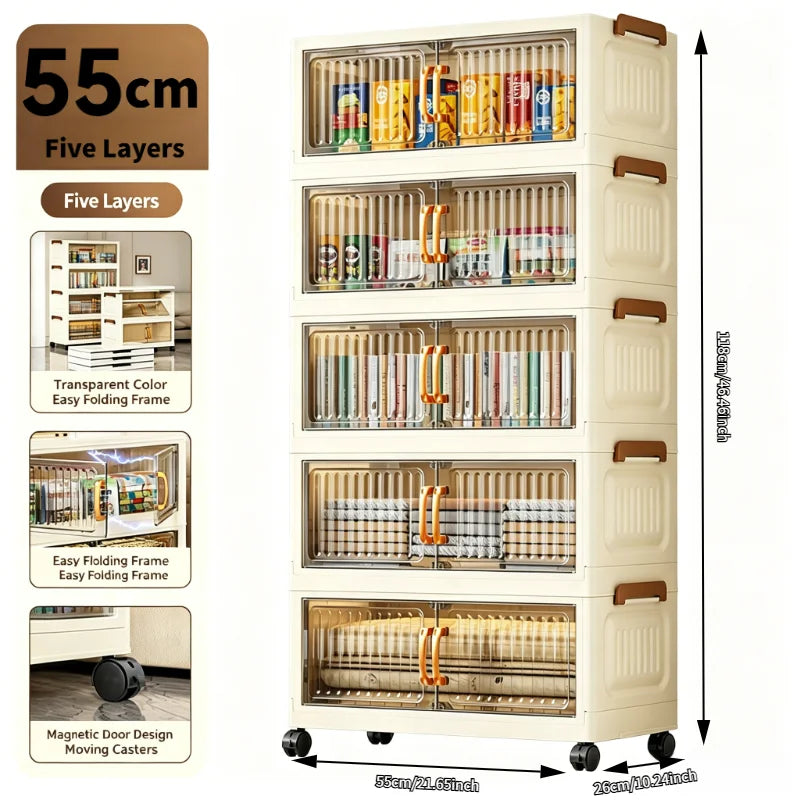 Foldable Rolling Storage Organizer