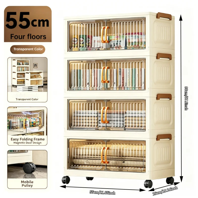 Foldable Rolling Storage Organizer