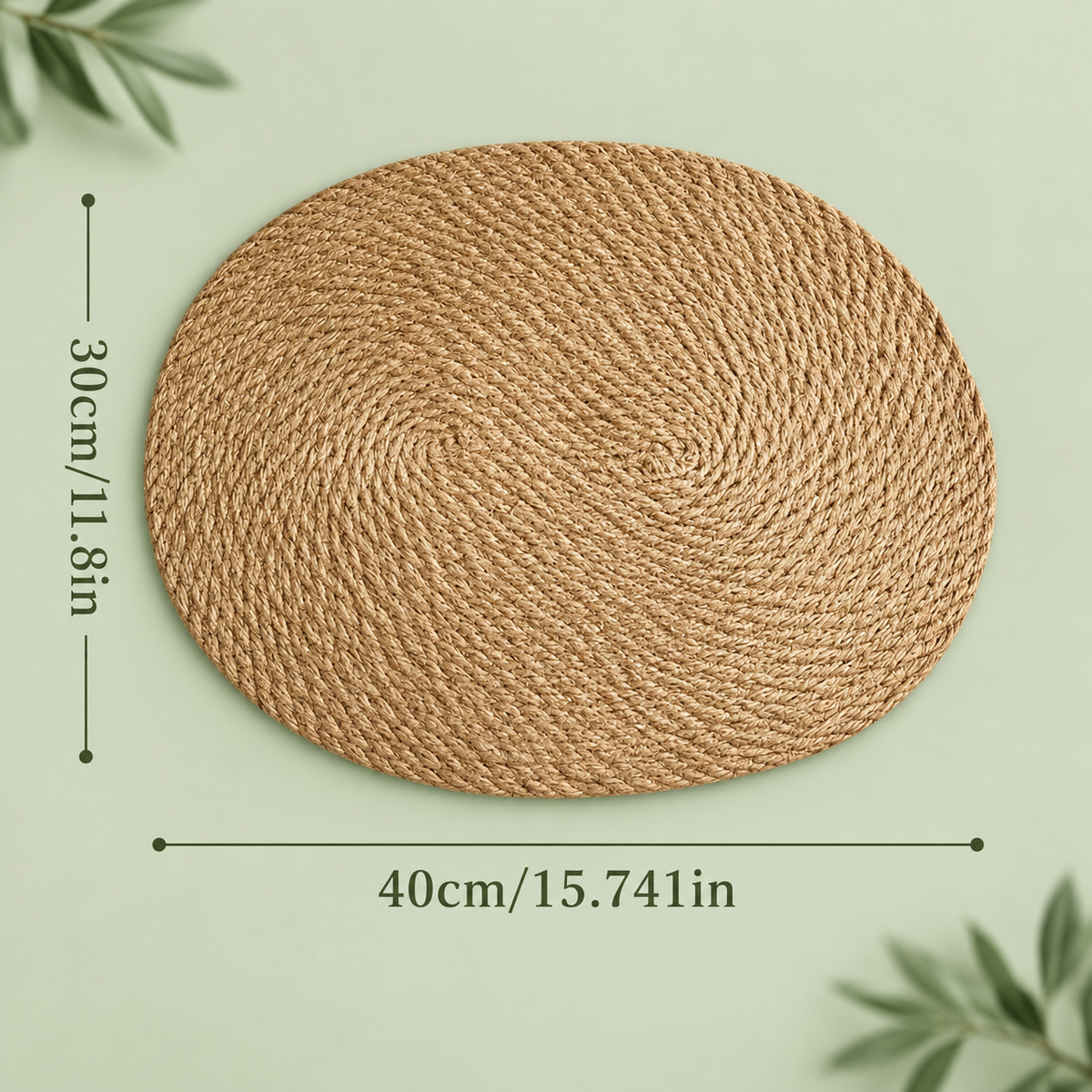 Untersetzer aus geflochtener Jute