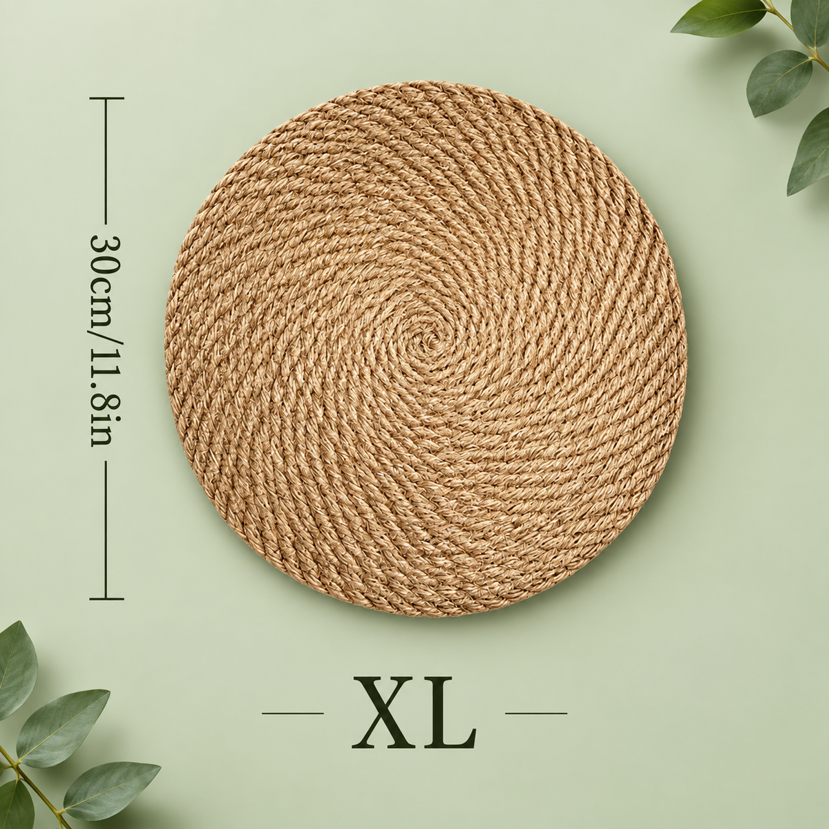 Untersetzer aus geflochtener Jute