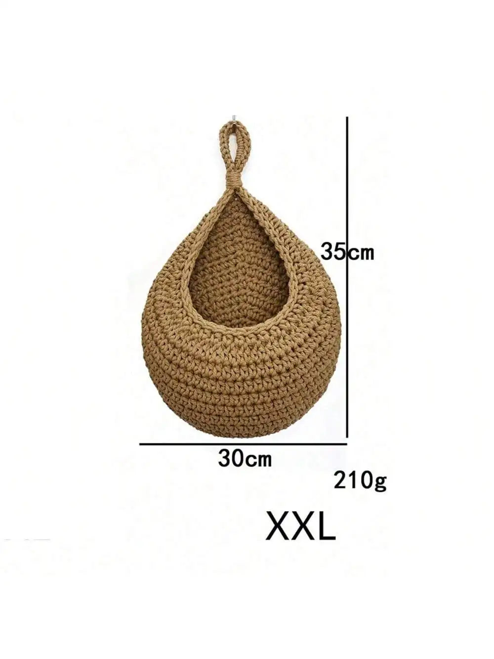 Woven Teardrop Hanging Basket