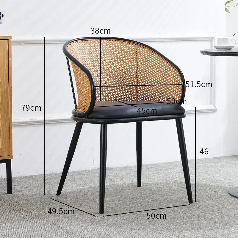 Retro Rattan Armchair