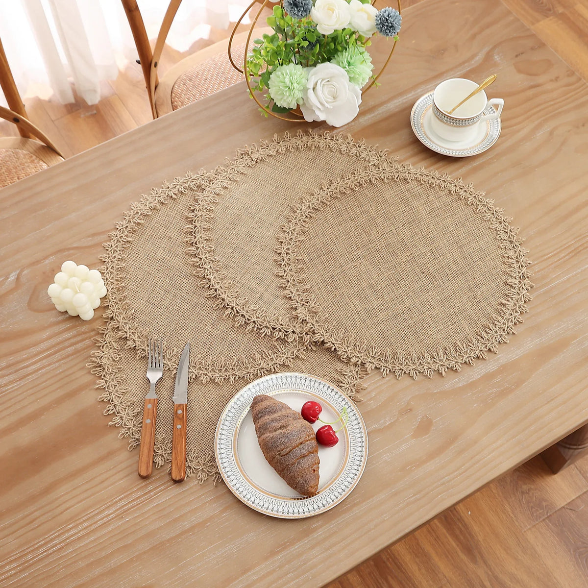 Braided Jute Placemats Set