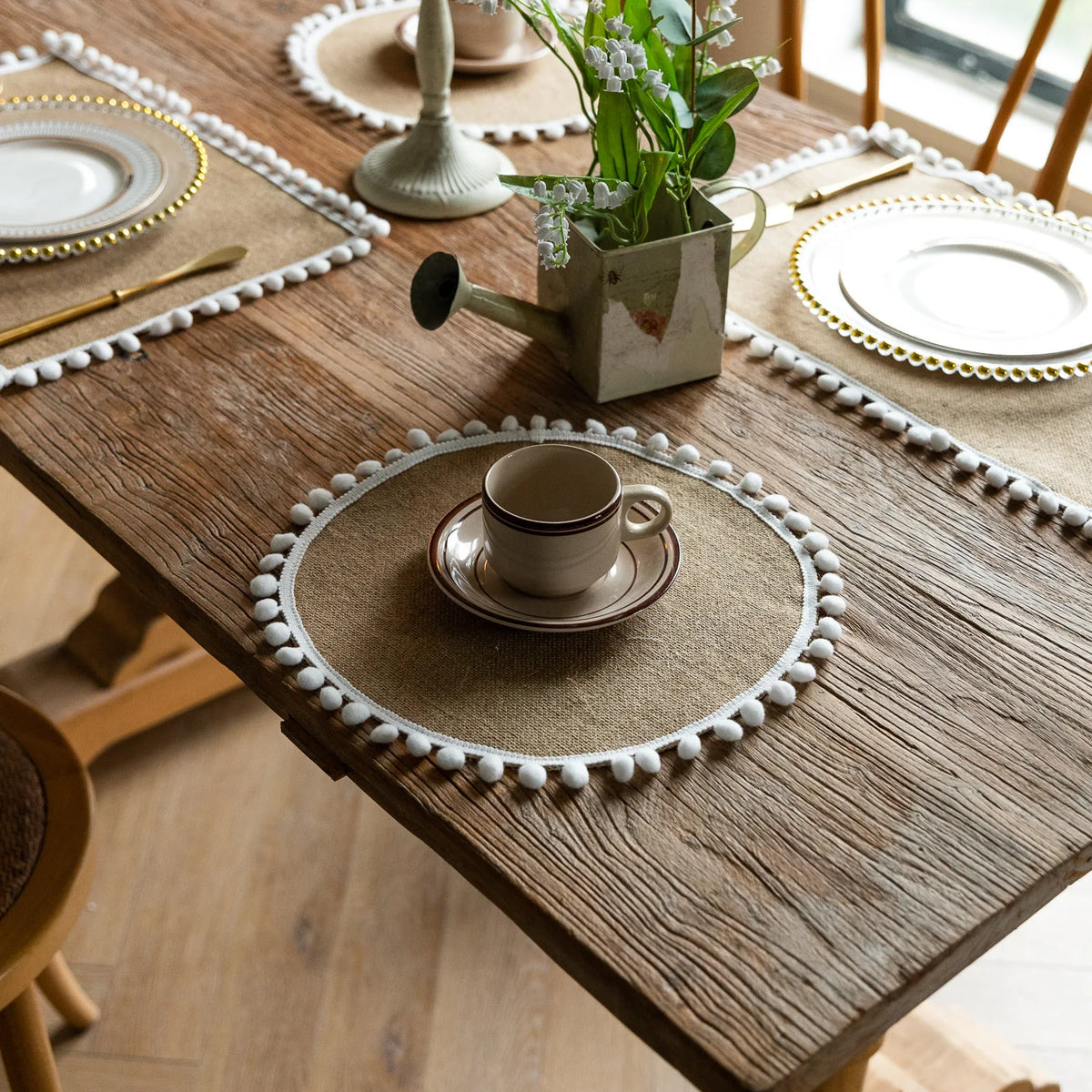 Braided Jute Placemats Set