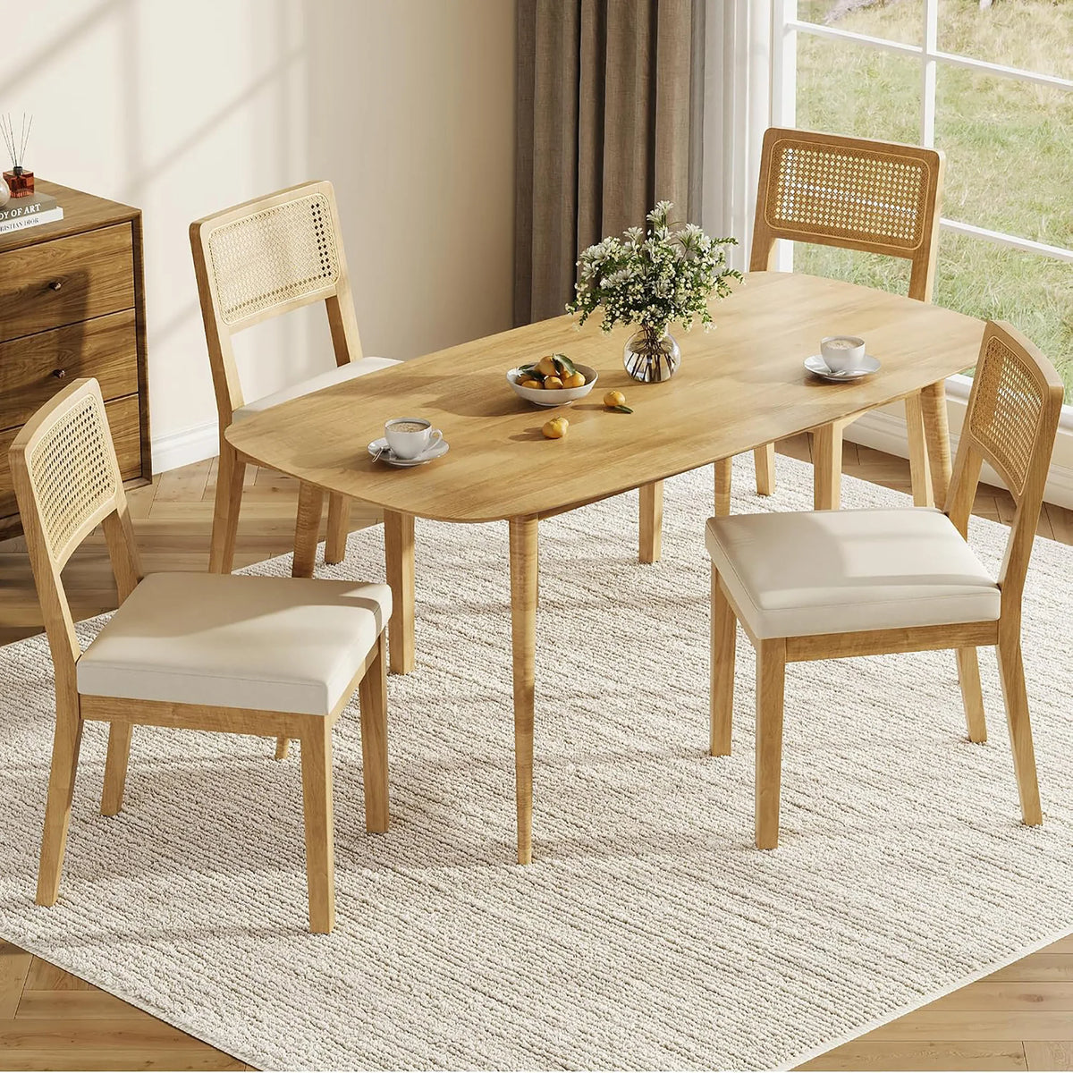 French Country Rattan Chairs