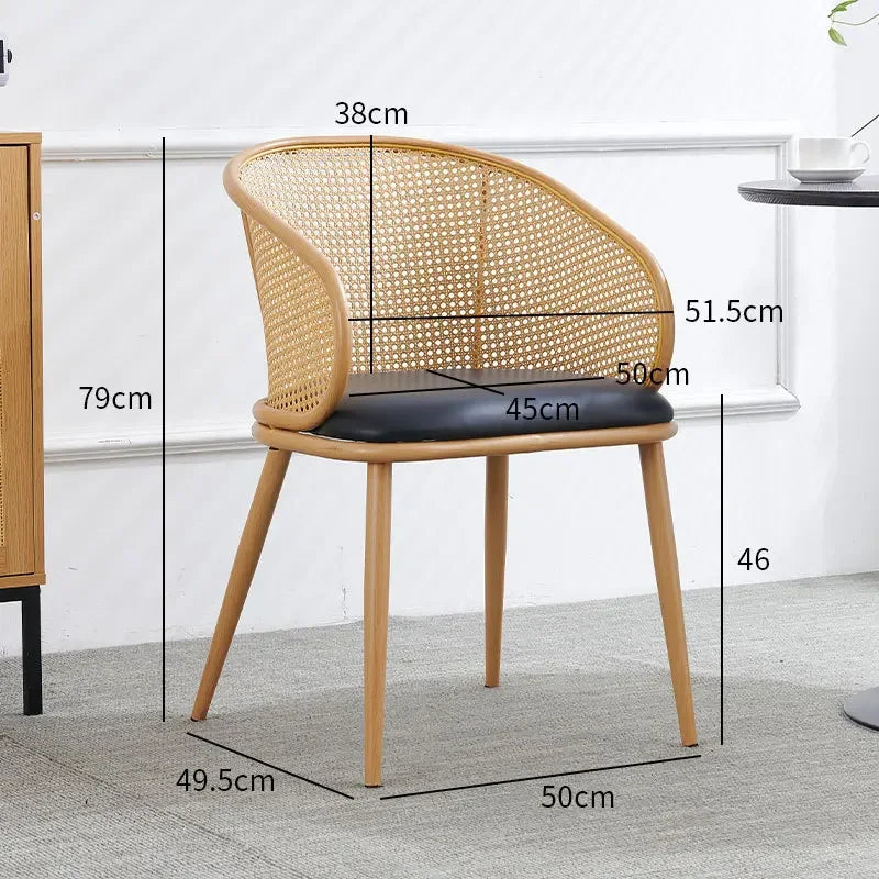 Retro Rattan Armchair