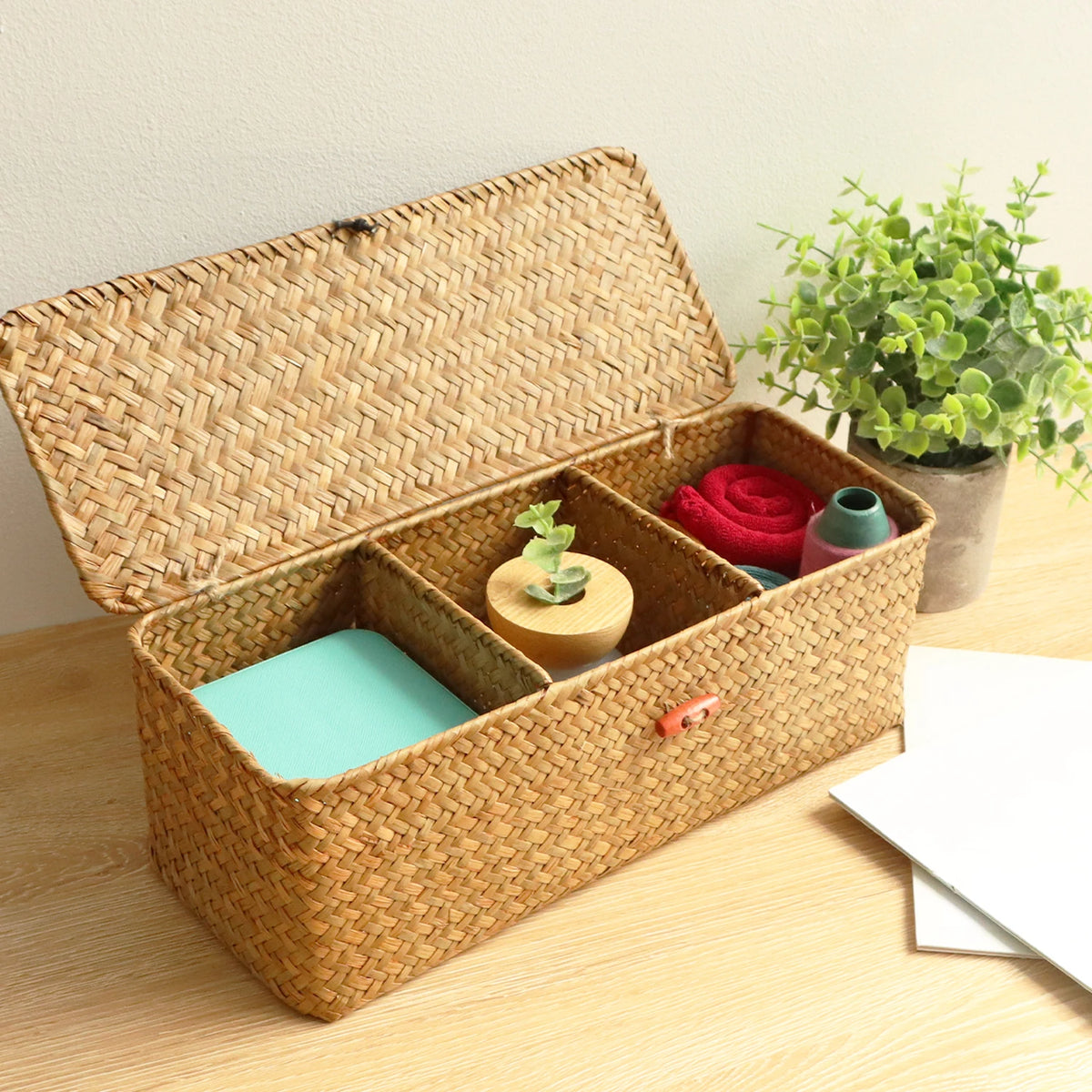 Seagrass Woven Storage Basket