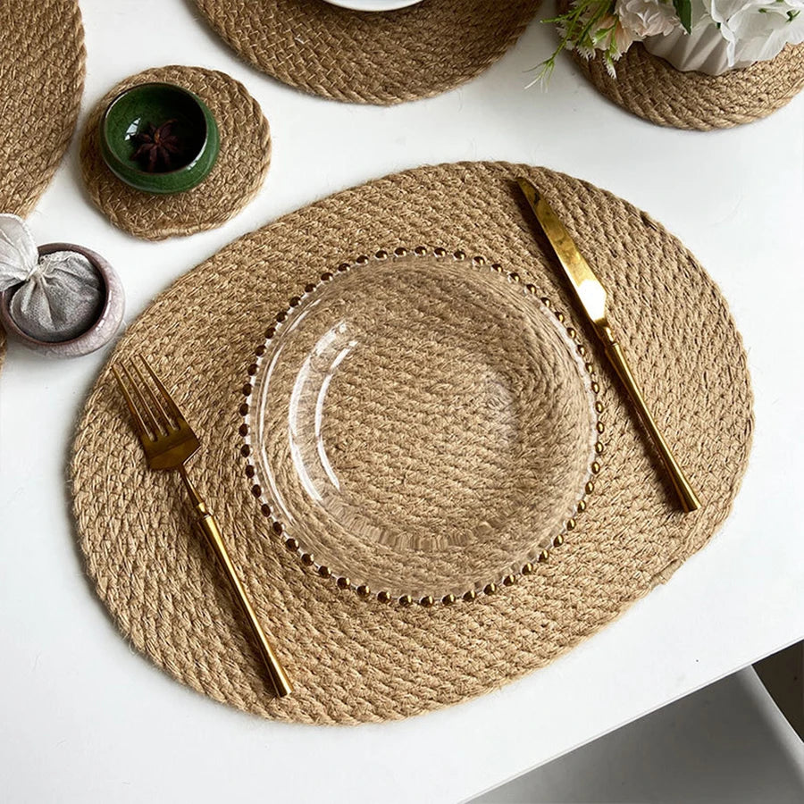 Woven Jute Trivet Mat