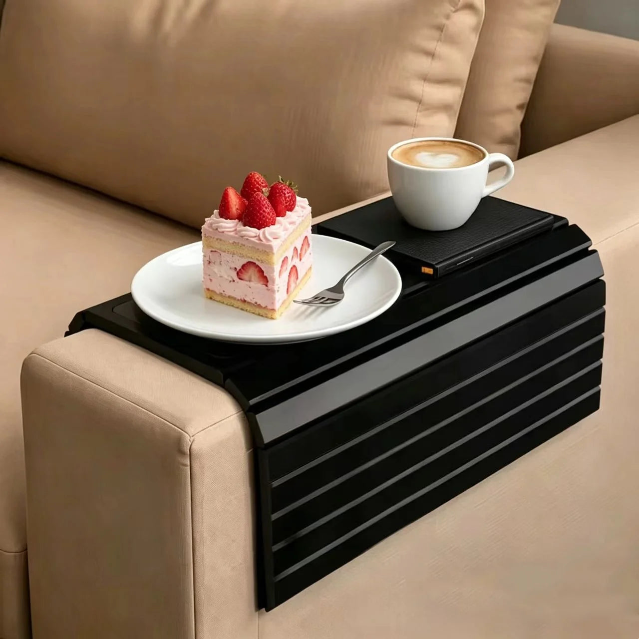 Foldable Sofa Armrest Tray & Cup Holder Tray